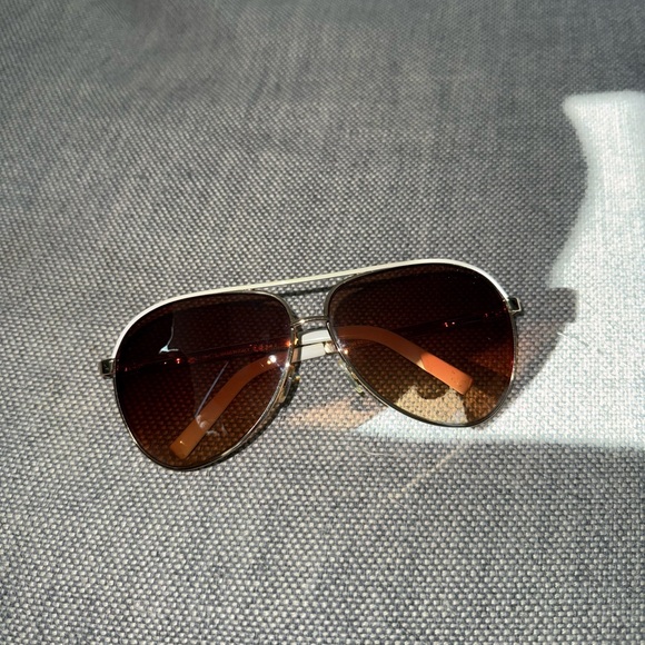 Gucci White Aviator Sunglasses - Picture 5 of 8